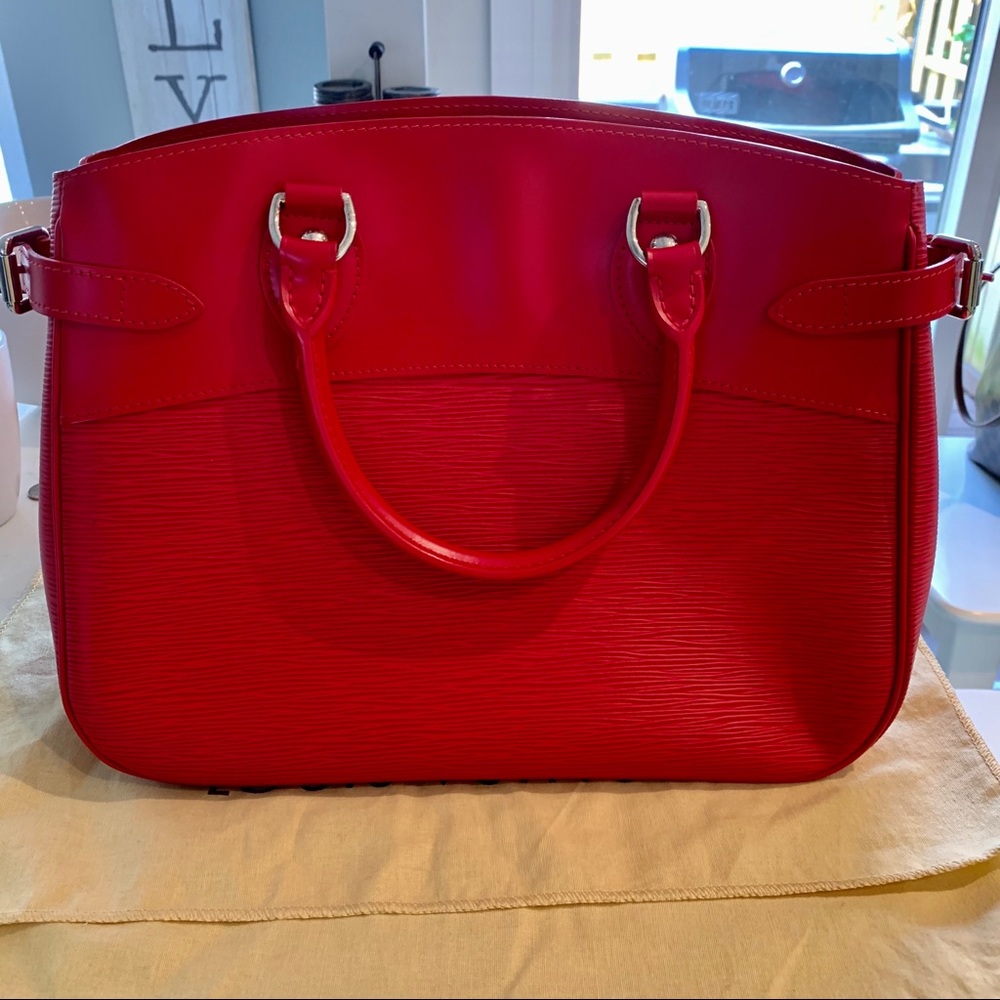 Louis Vuitton red leather bag NEW